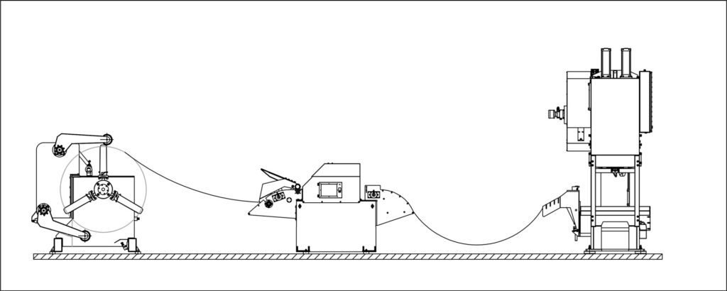 technical drawing PME eccentric press